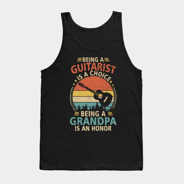 Guitarist Grandpa T-Shirt Guitar Funny Gift Grandpa Tank Top by Otis Patrick